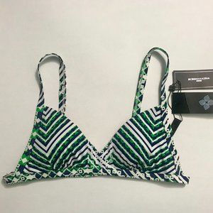BCBGMaxAzria Kelly Green Bikini Top Size S